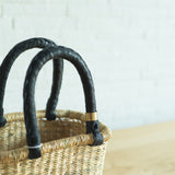 【biga du burkinafaso】西アフリカ・ブルキナファソの手編みかご トフ
約W24cm×D15.5cm×H29cm