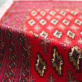 トライバル ラグ 130×64cm イラン手織り 一点物
