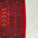 トライバル ラグ 130×64cm イラン手織り 一点物