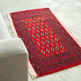 トライバル ラグ 130×64cm イラン手織り 一点物