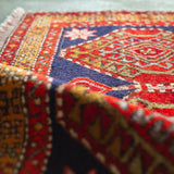 トライバル ラグ 105×62cm イラン手織り 一点物