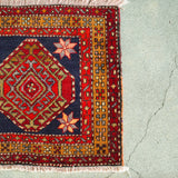 トライバル ラグ 105×62cm イラン手織り 一点物
