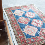 トライバル ラグ 105×60cm イラン手織り 一点物