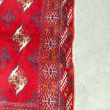 トライバル ラグ 140×115cm イラン手織り 一点物