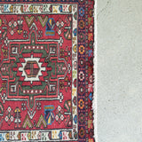 トライバル ラグ 157×96cm イラン手織り 一点物