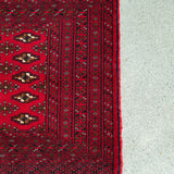トライバル ラグ 130×64cm イラン手織り 一点物