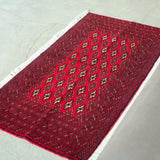 トライバル ラグ 130×64cm イラン手織り 一点物