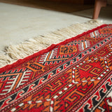 トライバル ラグ 150×105cm イラン手織り 一点物