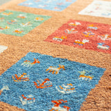 ギャッベ ラグ 85×59cm イラン手織り 一点物