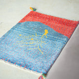 ギャッベ ラグ 85×59cm イラン手織り 一点物