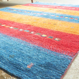 ギャッベ ラグ 196×145cm イラン手織り 一点物