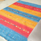ギャッベ ラグ 196×145cm イラン手織り 一点物