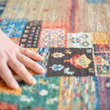 ギャッベ ラグ 146×104cm イラン手織り 一点物
