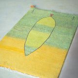 ギャッベ ラグ 128×80cm イラン手織り 一点物
