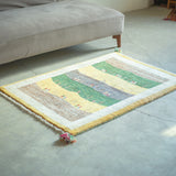 ギャッベ ラグ 125×85cm イラン手織り 一点物