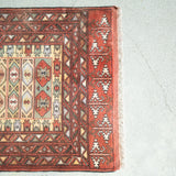 トライバル ラグ 200×85cm イラン手織り 一点物
