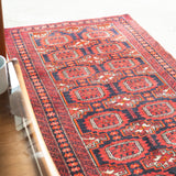 トライバル ラグ 140×75cm イラン手織り 一点物