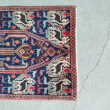 トライバル ラグ 90×57cm イラン手織り 一点物