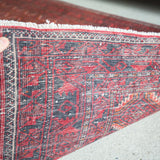 トライバル ラグ 185×95cm イラン手織り 一点物