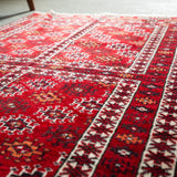 トライバル ラグ 140×95cm イラン手織り 一点物