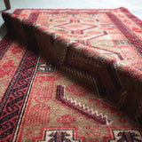 トライバル ラグ 165×85cm イラン手織り 一点物