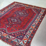 トライバル ラグ 185×160cm イラン手織り 一点物