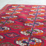 トライバル ラグ 90×55cm イラン手織り 一点物