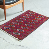 トライバル ラグ 90×55cm イラン手織り 一点物