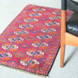 トライバル ラグ 90×55cm イラン手織り 一点物