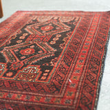 トライバル ラグ 85×55cm イラン手織り 一点物