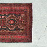 トライバル ラグ 85×55cm イラン手織り 一点物