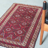 トライバル ラグ 105×65cm イラン手織り 一点物