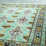 トライバル ラグ 90×60cm イラン手織り 一点物