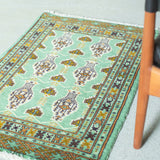 トライバル ラグ 90×60cm イラン手織り 一点物