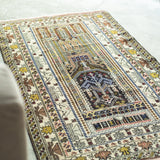 トライバル ラグ 140×85cm イラン手織り 一点物