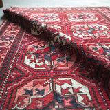 トライバル ラグ 160×95cm イラン手織り 一点物