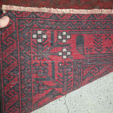 トライバル ラグ 176×105cm イラン手織り 一点物
