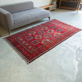 トライバル ラグ 220×125cm イラン手織り 一点物