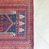 トライバル ラグ 130×100cm イラン手織り 一点物