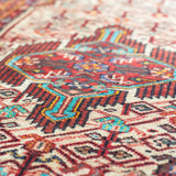 トライバル ラグ 138×83cm イラン手織り 一点物
