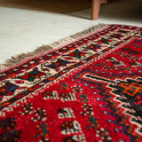 トライバル ラグ 145×109cm イラン手織り 一点物