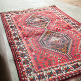 トライバル ラグ 145×109cm イラン手織り 一点物