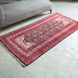 トライバル ラグ 208×100cm イラン手織り 一点物