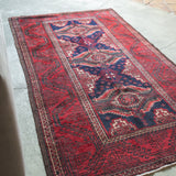 トライバル ラグ 183×102cm イラン手織り 一点物