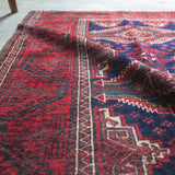 トライバル ラグ 183×102cm イラン手織り 一点物