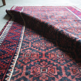 トライバル ラグ 166×85cm イラン手織り 一点物