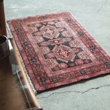 トライバル ラグ 94×58cm イラン手織り 一点物