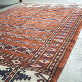 トライバル ラグ 150×100cm イラン手織り 一点物