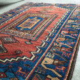 トライバル ラグ 138×90cm イラン手織り 一点物