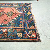 トライバル ラグ 138×90cm イラン手織り 一点物